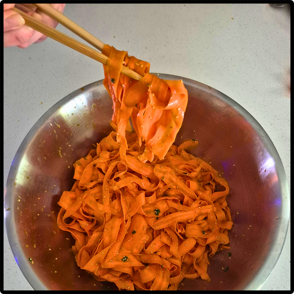 Addicting Carrot Ribbon Salad - My Witchy Kitchen